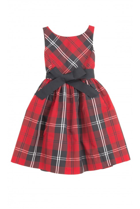 Elegant dress checked red-and-black, Polo Ralph Lauren