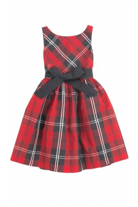 Elegant dress checked red-and-black, Polo Ralph Lauren
