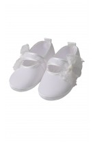 White linen shoes for baptism, Aletta