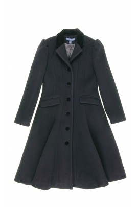 Black fleece girl coat, Polo Ralph Lauren