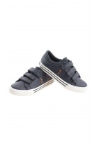 Navy blue sports shoes with triple velcro, Polo Ralph Lauren
