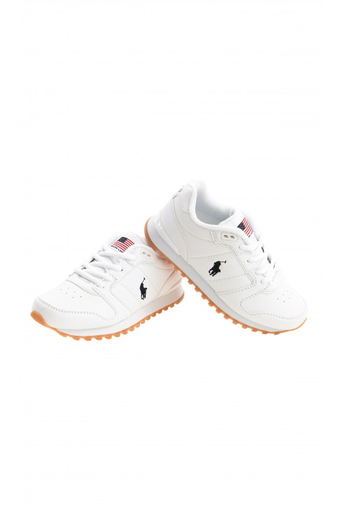 White laced sports shoes, Polo Ralph Lauren