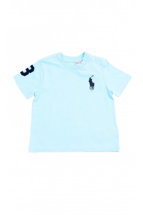 Turquoise baby t-shirt short sleeved, Polo Ralph Lauren