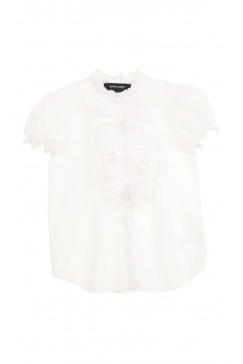 White girl shirt with ruffle at the front, Polo Ralph Lauren