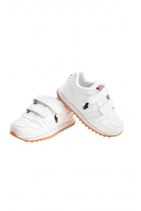 White sports shoes with double velcro, Polo Ralph Lauren White sports shoes with double velcro, Polo Ralph Lauren
