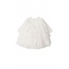 Milk-white short dress for baptism long sleeved, Aletta