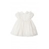 Milk-white dress for baptism short sleeved, Aletta