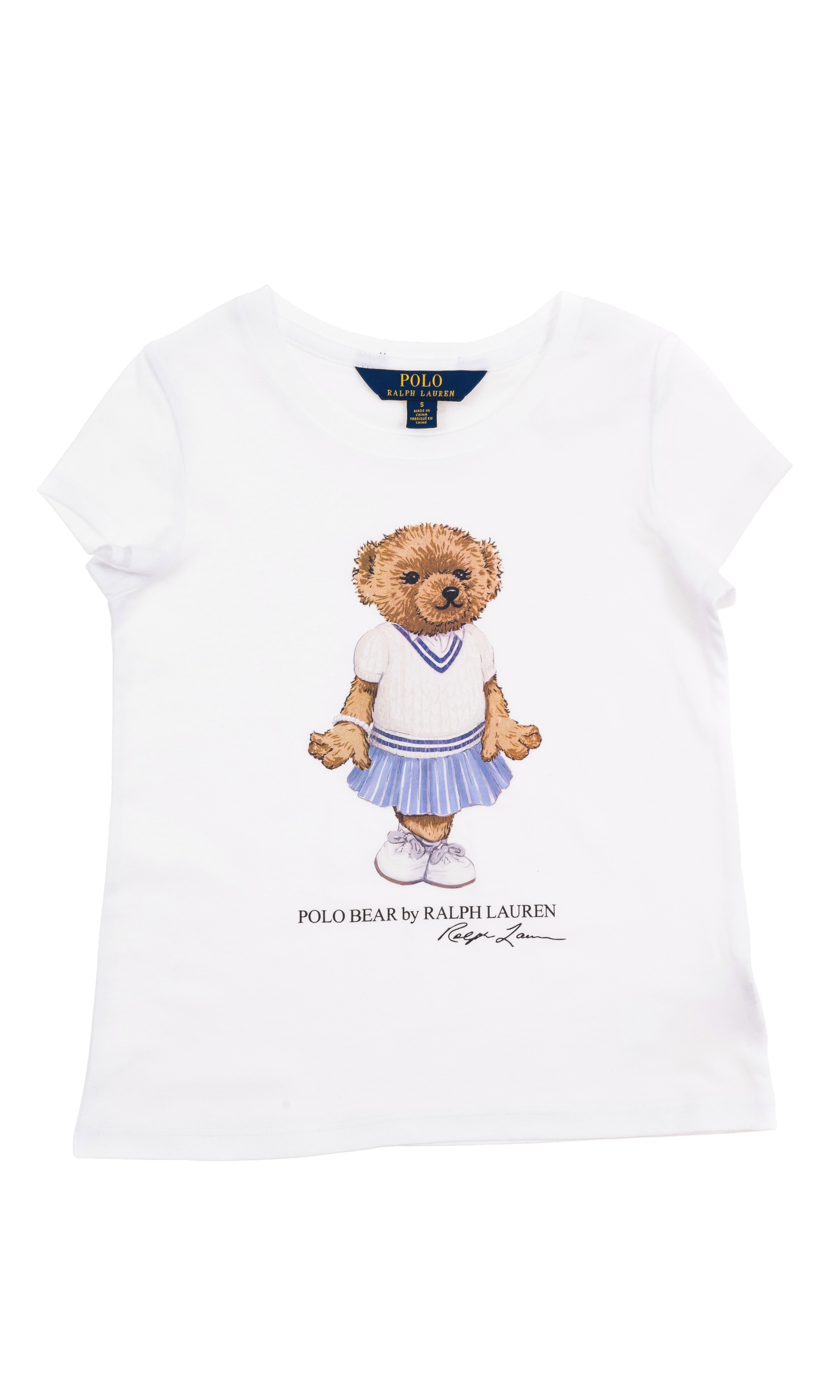 ralph lauren teddy bear white shirt