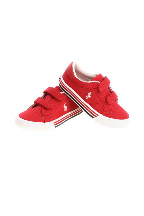 Red kids Velcro sneakers, Polo Ralph Lauren