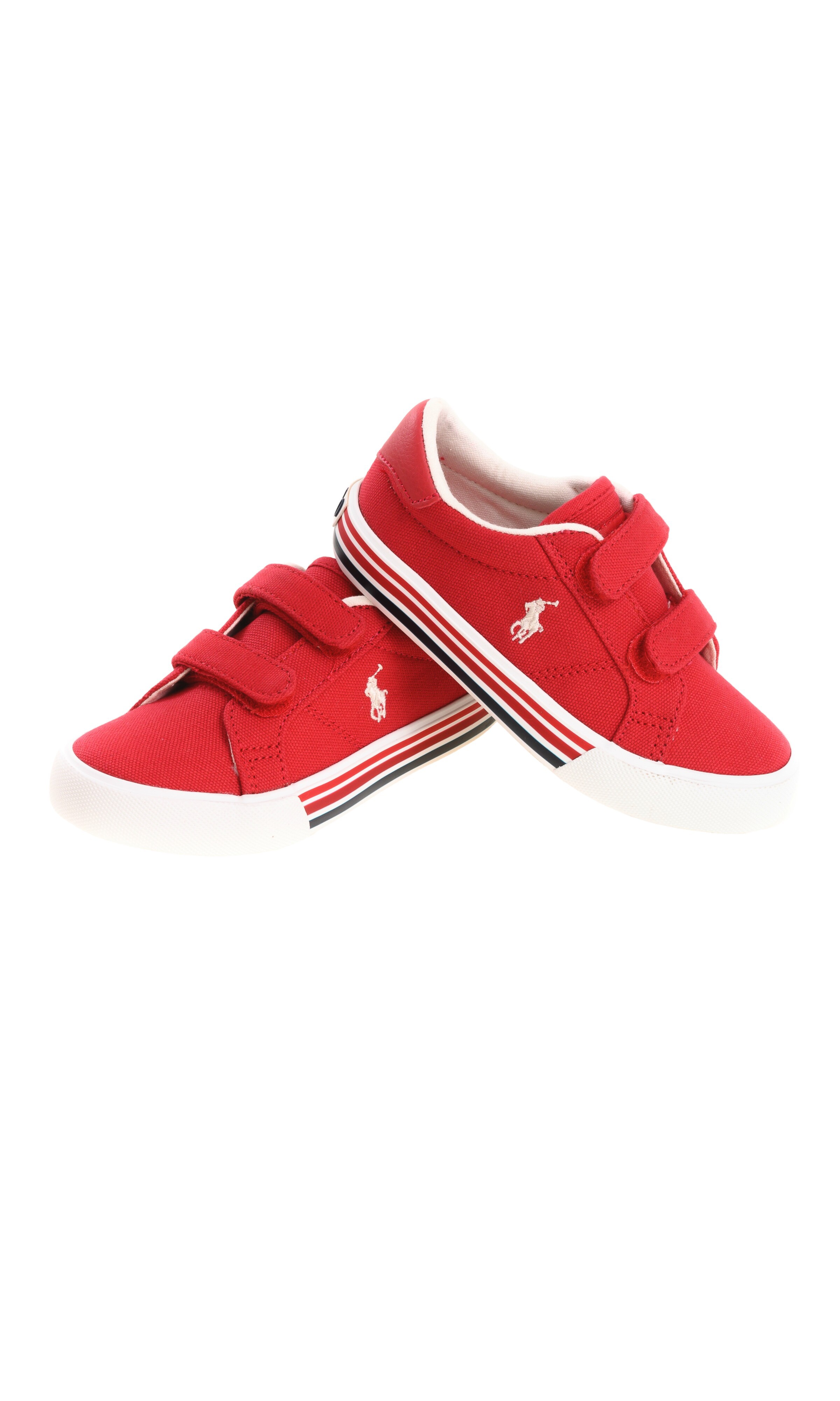 Polo Ralph Lauren Vaughn Chambray Herringbone Sneakers in Red for Men | Lyst