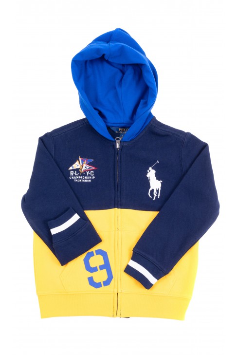 Navy blue-yellow hoodie, Polo Ralph Lauren Navy blue-yellow hoodie, Polo Ralph Lauren