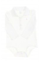 Elegant white body with polo collar, Ralph Lauren
