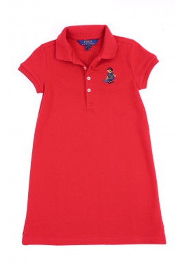 Red short-sleeved dress, Polo Ralph Lauren   