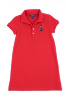 Red short-sleeved dress, Polo Ralph Lauren   