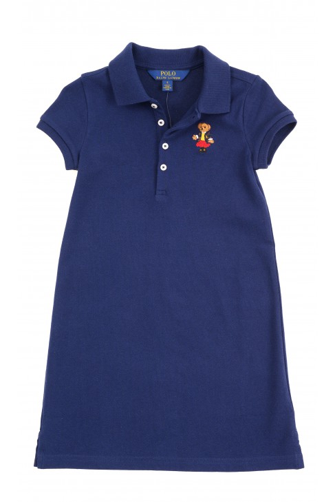 Navy blue short-sleeved dress, Polo Ralph Lauren