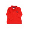 Czerwona koszulka polo na długi rękaw, Ralph Lauren