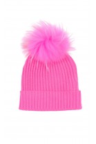 Pink beanie with tassel for girls, ELSY