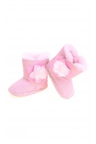 Pink booties for babies, UGG   
