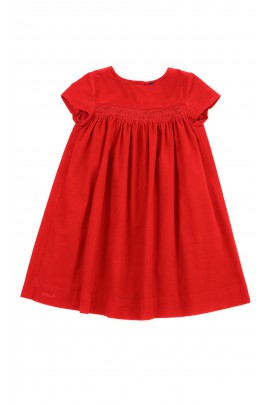 Red corduroy dress with short sleeves, Polo Ralph Lauren   