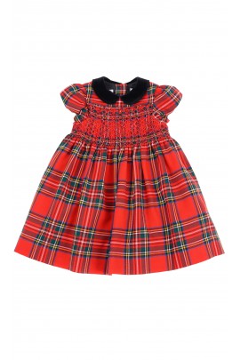 Red plaid baby dress, Ralph Lauren