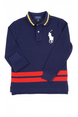 Navy blue Polo shirt with long sleeves, Polo Ralph Lauren