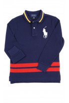 Navy blue Polo shirt with long sleeves, Polo Ralph Lauren
