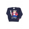 Dark blue boys sweater with the iconic teddy bear, Polo Ralph Lauren