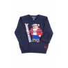 Dark blue boys sweater with the iconic teddy bear, Polo Ralph Lauren