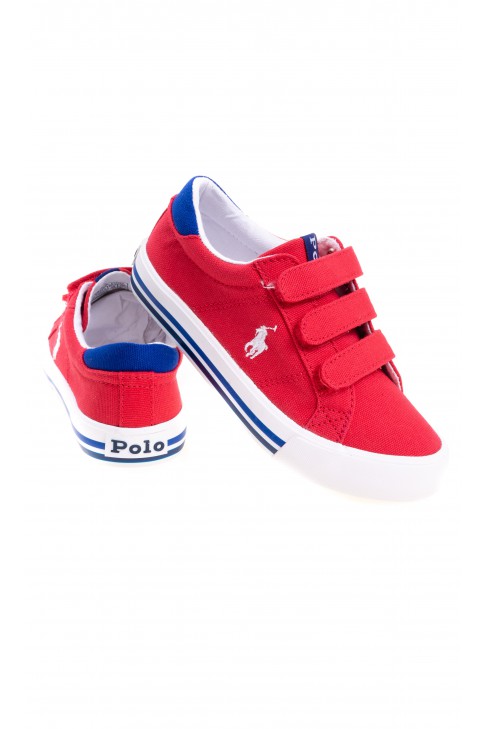 Red Velcro sneakers for boys, Polo Ralph Lauren