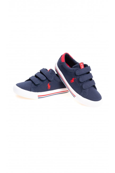 Navy blue Velcro sneakers for boys, Polo Ralph Lauren