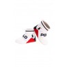 White baby shoes with uppers, Ralph Lauren         