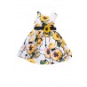 Dress with yellow flowers for girls, Colorichiar