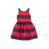 Summer dress in red and dark blue stripes, Polo Ralph Lauren   