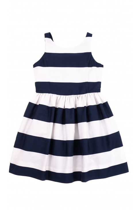 Summer dress in white and dark blue stripes, Polo Ralph Lauren   