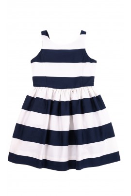 Summer dress in white and dark blue stripes, Polo Ralph Lauren   