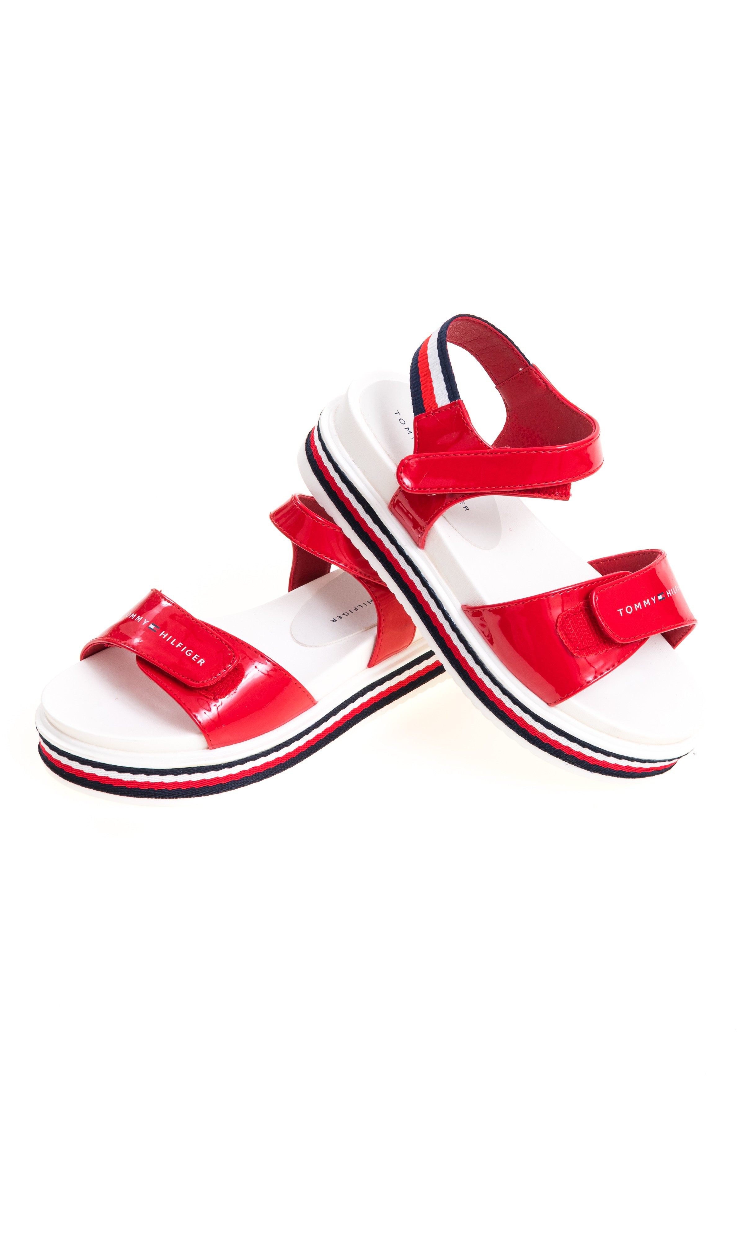 tommy hilfiger red sandals