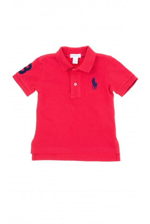 Brick red short-sleeved Polo for boys, Polo Ralph Lauren