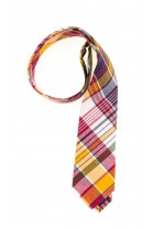 Yellow-red plaid tie for boys, Polo Ralph Lauren