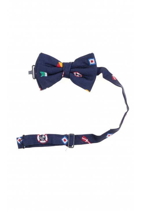 Patterned navy blue bow tie, Polo Ralph Lauren Patterned navy blue bow tie, Polo Ralph Lauren