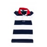 Sporty white and navy blue horizontal striped dress, Polo Ralph Lauren