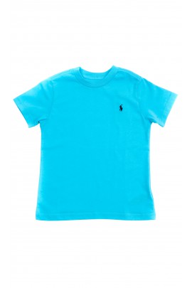 Turquoise classic T-shirt for boys, Polo Ralph Lauren