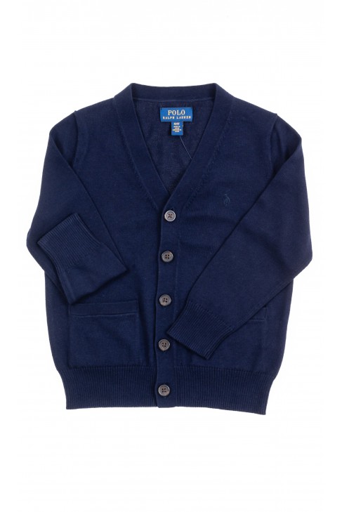 Navy blue cardigan for boys, Polo Ralph Lauren Navy blue cardigan for boys, Polo Ralph Lauren