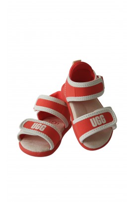 Orange baby sandals, UGG
