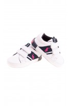 White baby sneakers for girls, Ralph Lauren
