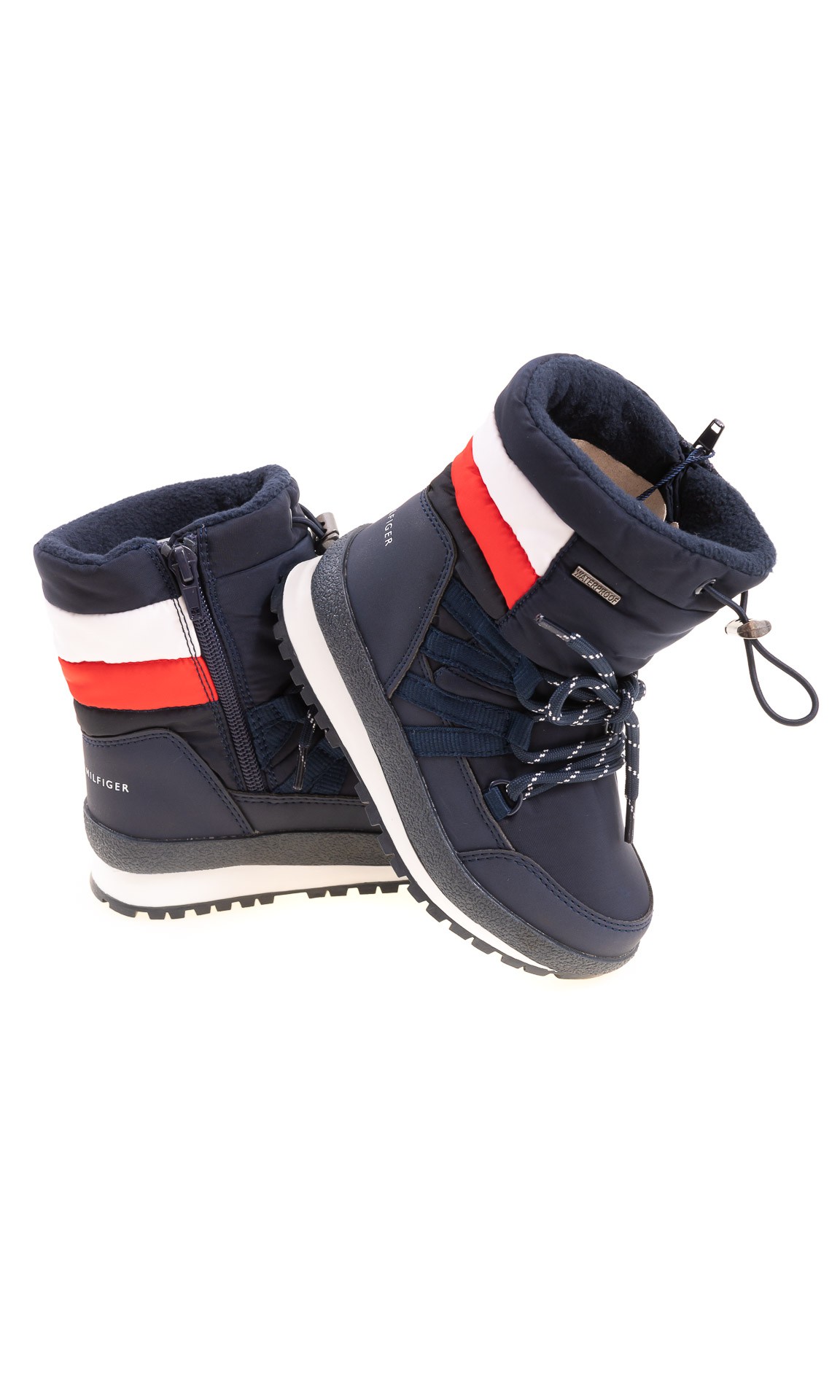 tommy hilfiger navy blue boots