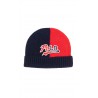 Navy blue and red cap pulled on with a turn-up welt for boys, Polo Ralph Lauren