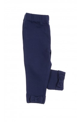 Navy blue baby leggings for girls, Ralph Lauren