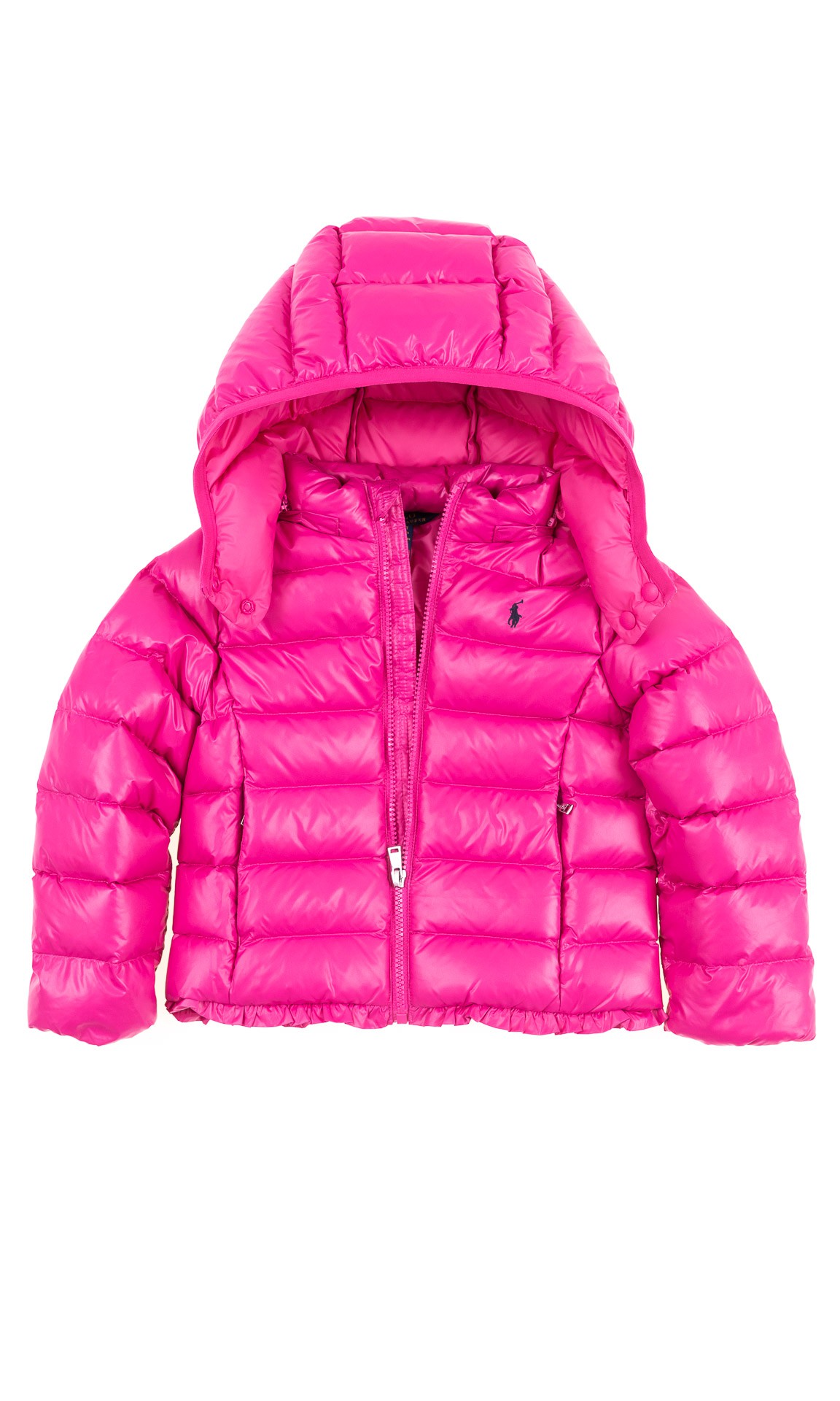 Pink down jacket for girls, Polo Ralph Lauren - Celebrity-Club