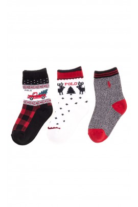 Colourful socks with Christmas theme, Polo Ralph Lauren