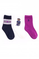 Girls' socks with the iconic teddy bear, Polo Ralph Lauren